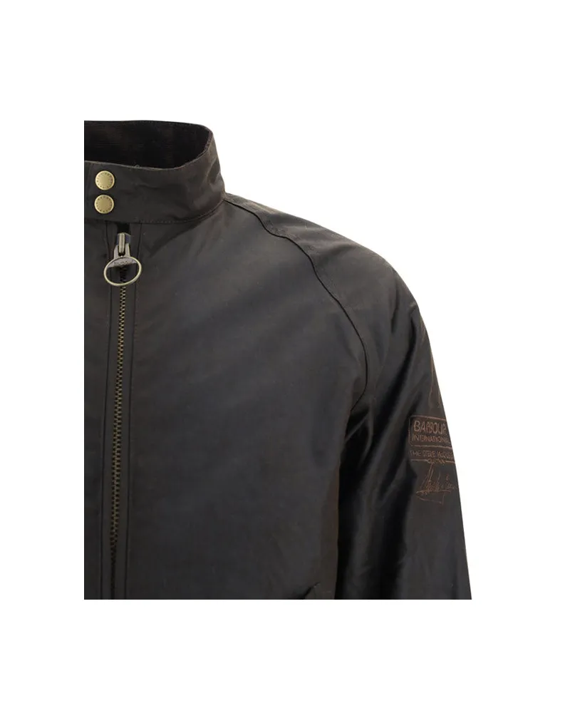 Barbour Men's Wax Jacket Merchant Olive Cotton Olive