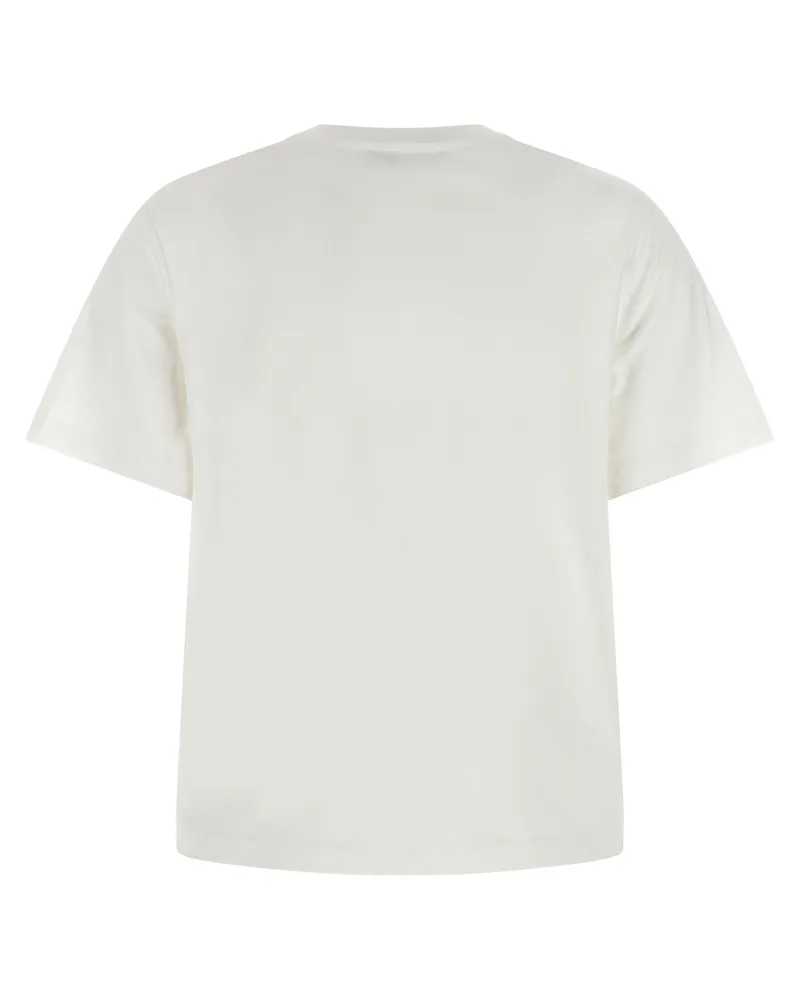 Tory Burch Floral Appliqué T-shirt — White White