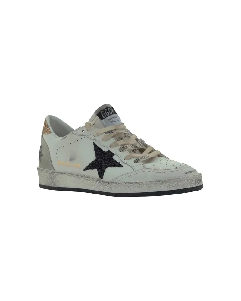 Golden Goose Women's White Goatskin Low Top Sneakers White