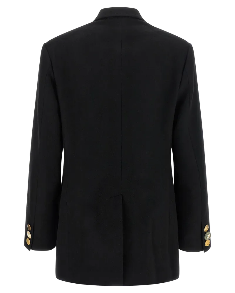 Junya Watanabe Wool and Cashmere Blend Coat — Black Black