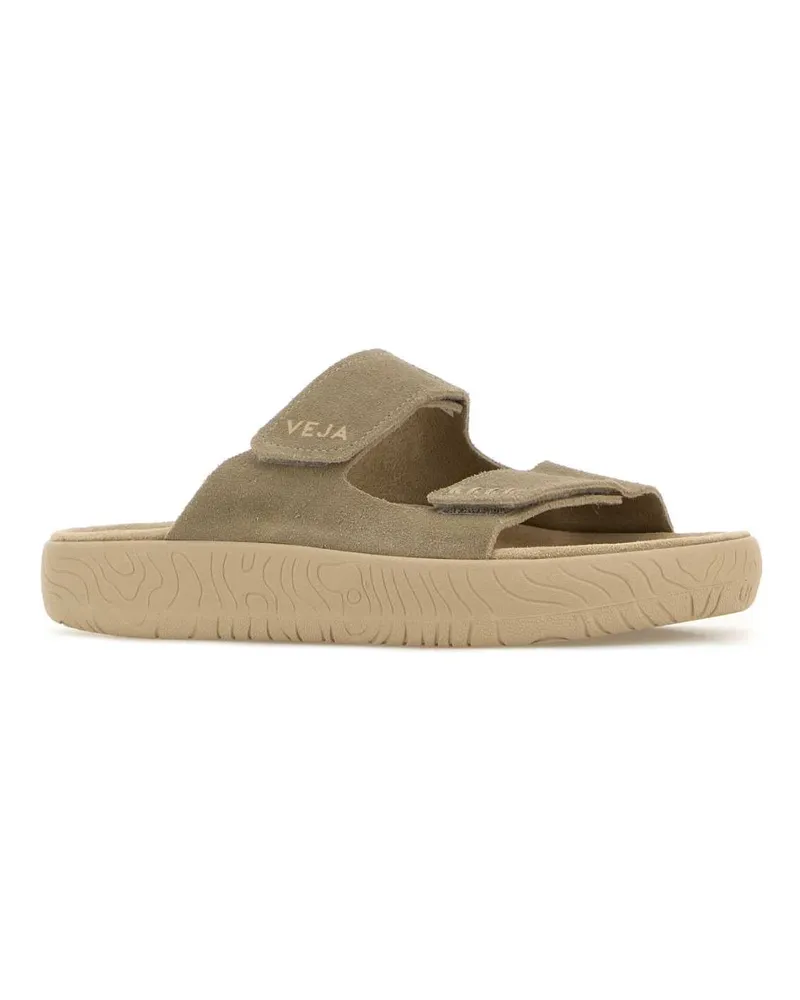 VEJA Women's Dove Grey Suede Slippers Taupealmond Flat Shoes Taupe