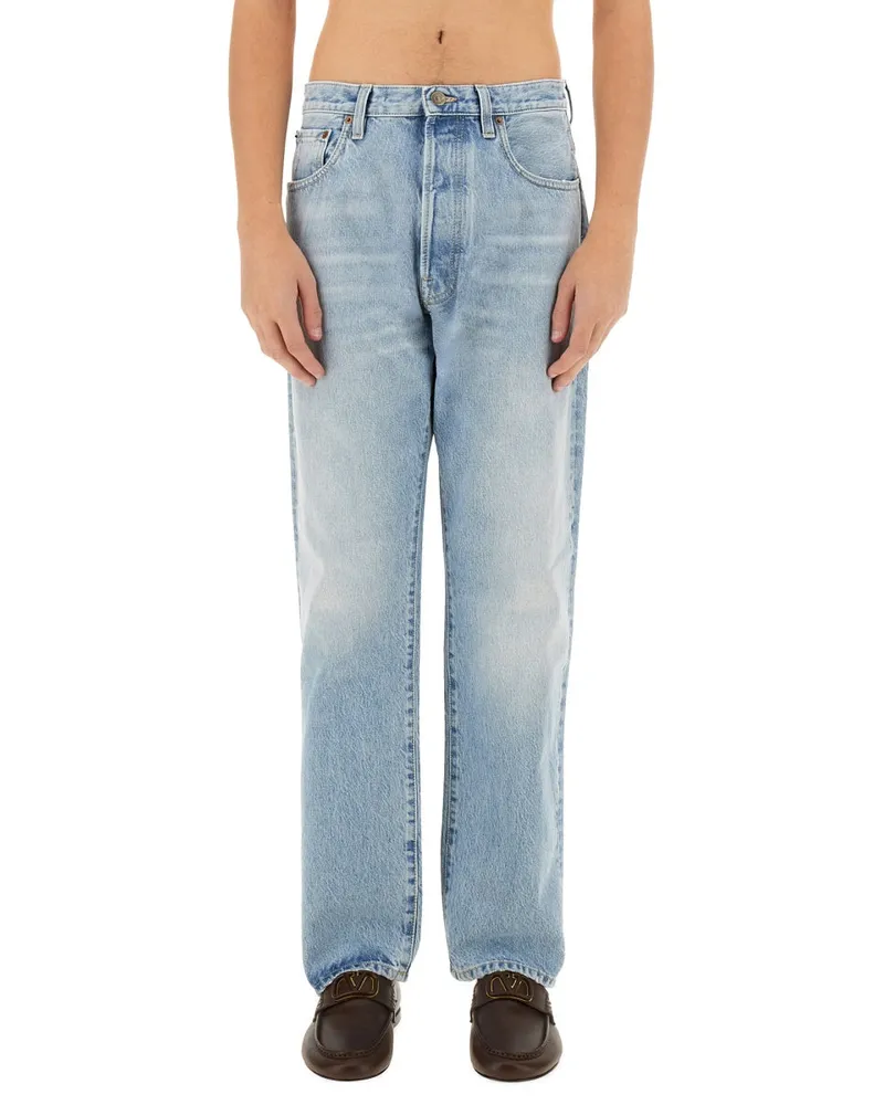 Valentino Garavani Cotton Denim Jeans — Blue Blue