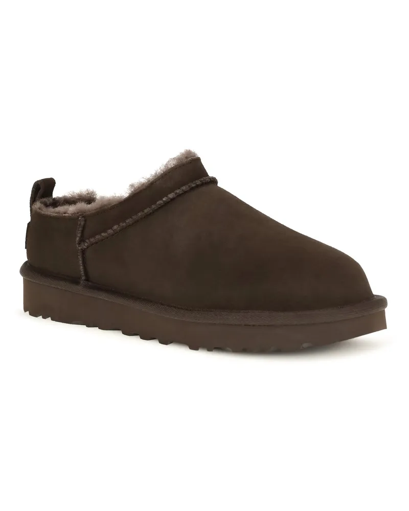 UGG Women's Classic Micro Suede Mules Dusted Cocoa Upper: Suede; Sole: Rubber Sandal Brown