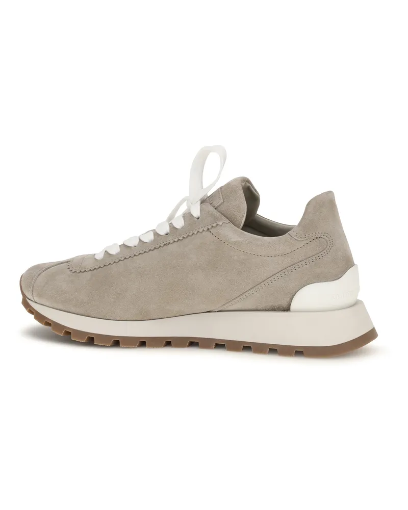 Brunello Cucinelli Women's Sneakers With Iconic Embellishments Ice Ice