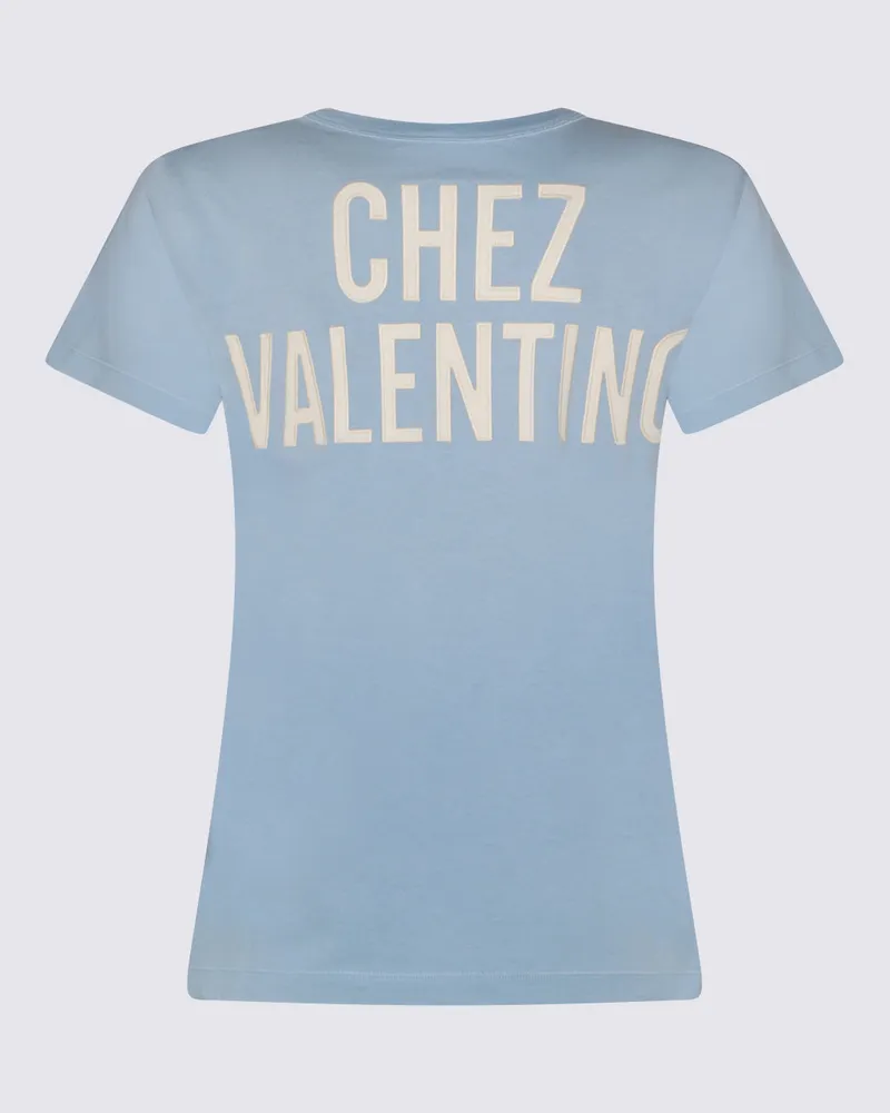 Valentino Garavani Women's T-Shirts And Polos Vintage Grey-Betulla Grey/betulla Blue