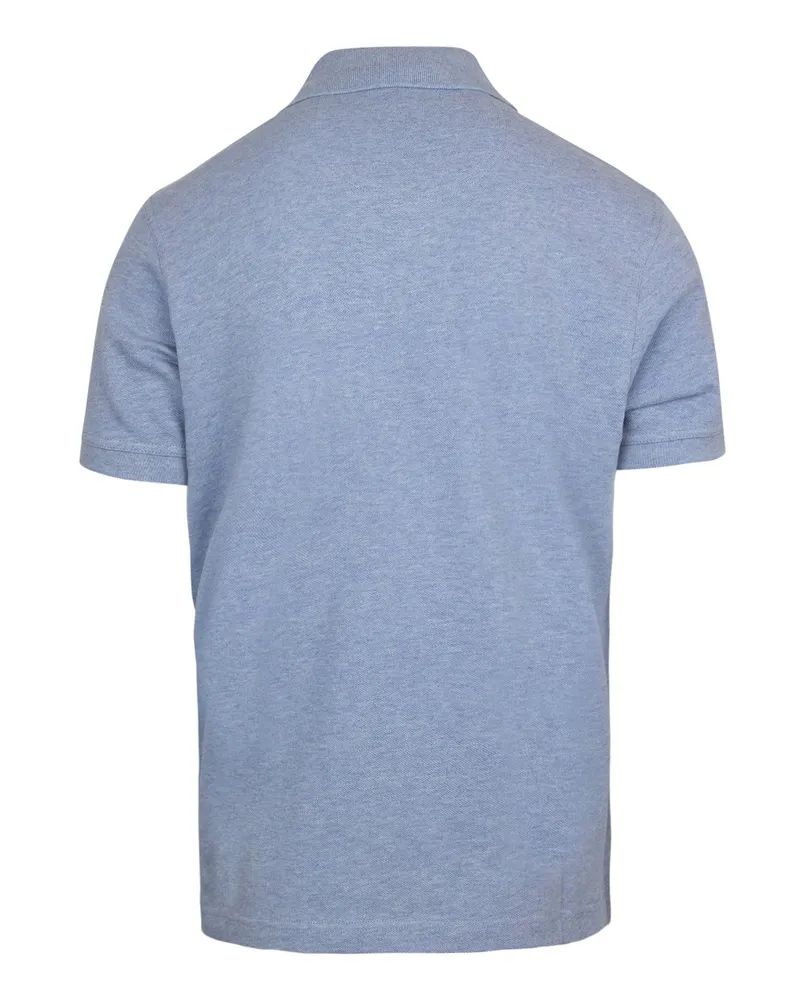 Barbour Men's Polo Shirt Piqué Blue Cotton T-shirts And Polos Blue