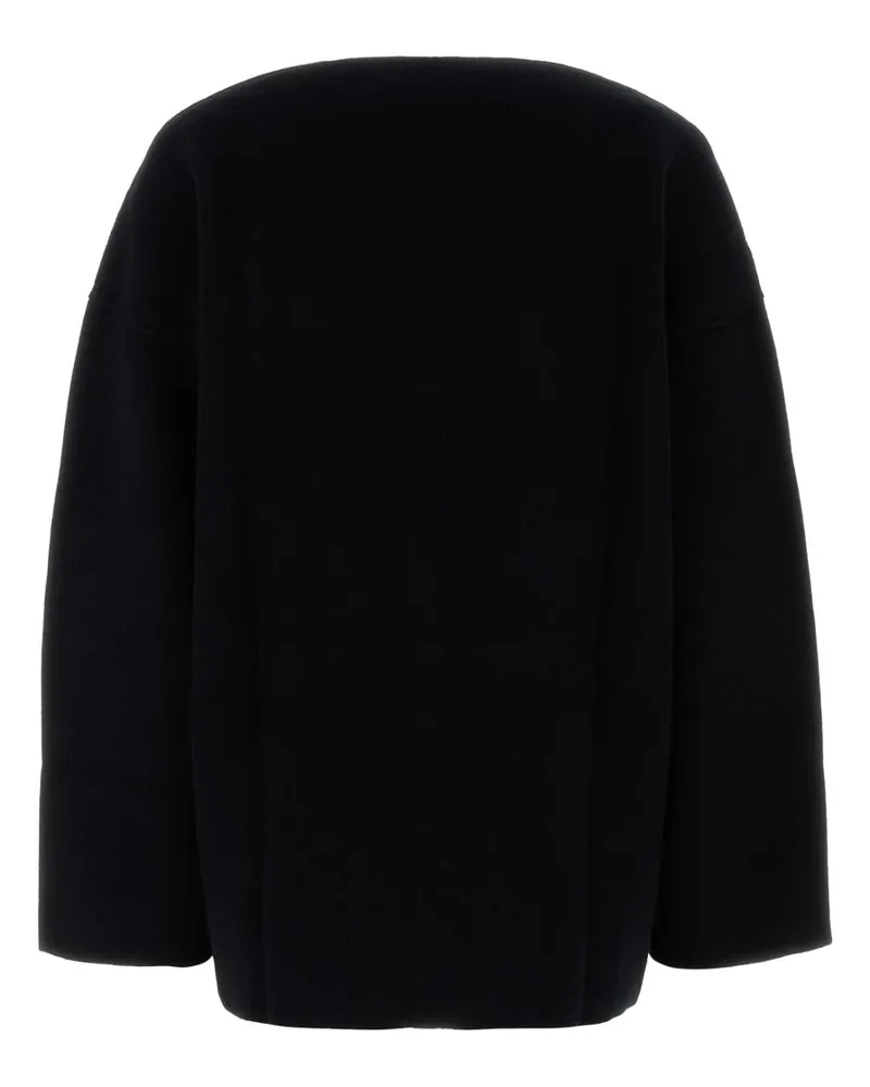Jil Sander Women's Black Wool Blend Oversize Sweater Maglieria Black