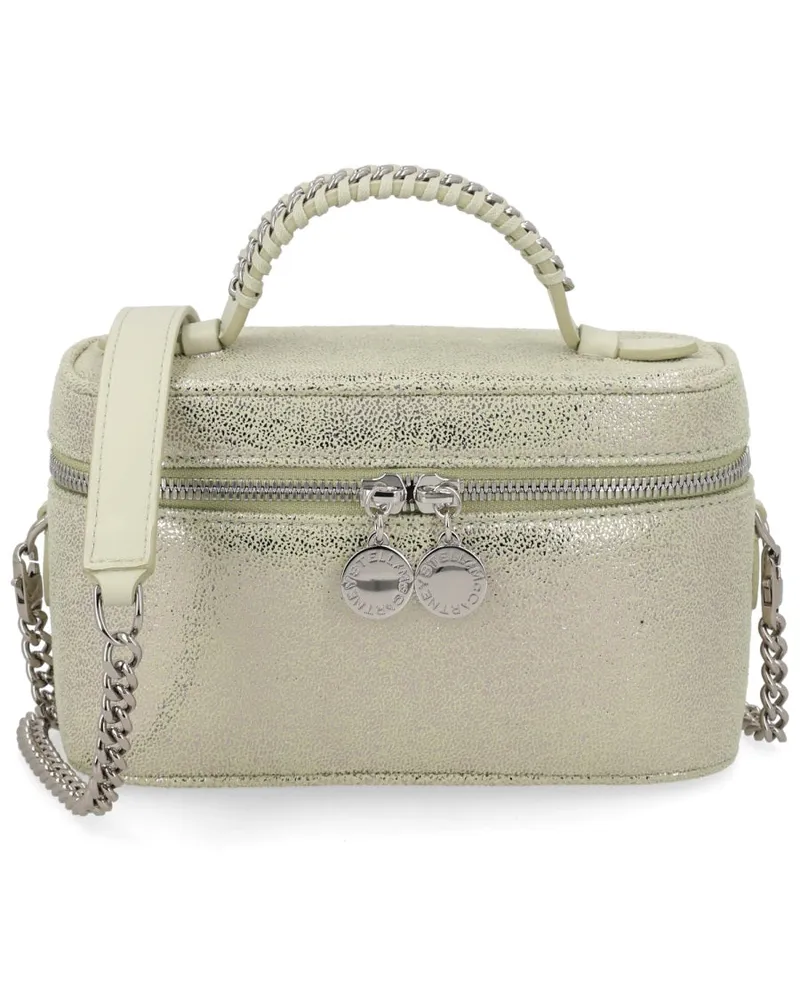 Stella McCartney Women's Shoulder Bag Vanity Falabella Silver Polyester Silver