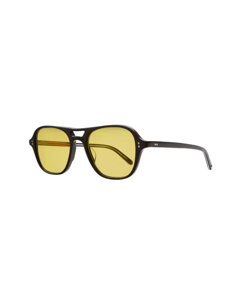 Garrett Leight DOCSUNBIOBKSFDES Sunglasses — Yellow Yellow