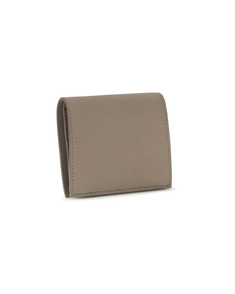 Ferragamo Women's Beige Calf Leather Bos Taurus Wallet Beige
