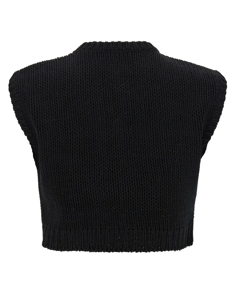 Max Mara Mxsvolto Tank Top — Black Black