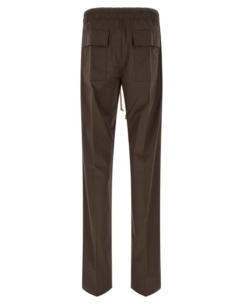 Rick Owens Men's Brown Cotton Casual Pants Brown