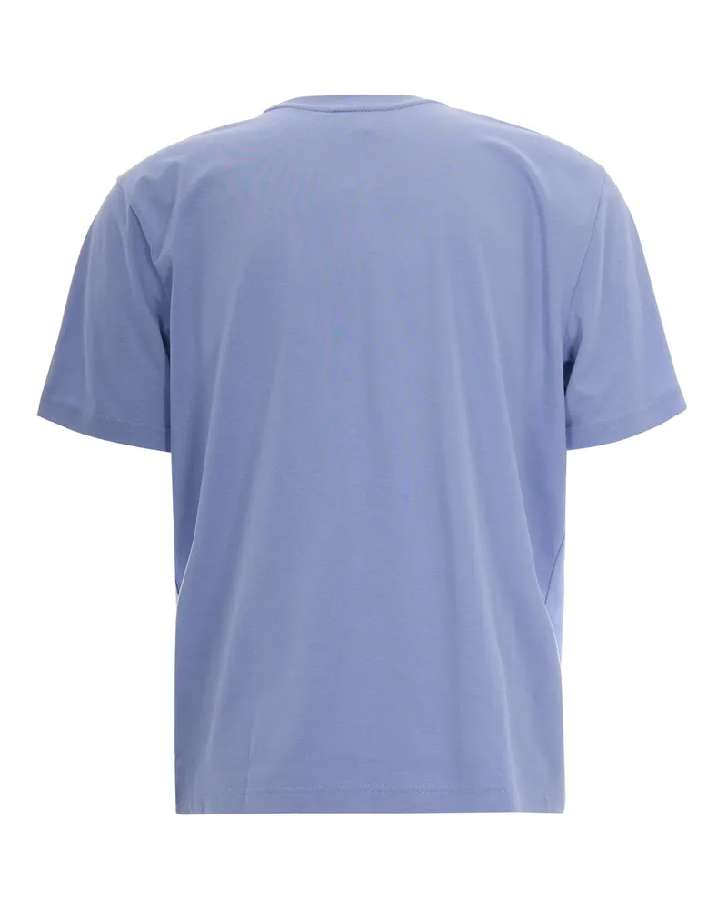 Lacoste Embroidered Crocodile Logo T-Shirt — Blue Blue