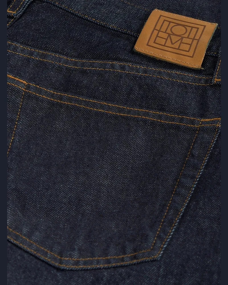Totême Rinsed Denim Jeans — Blue Blue