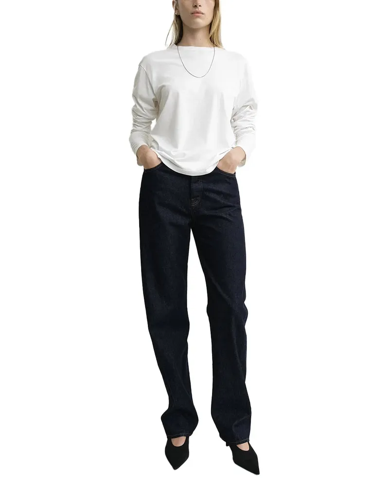 Totême Rinsed Denim Jeans — Blue Blue