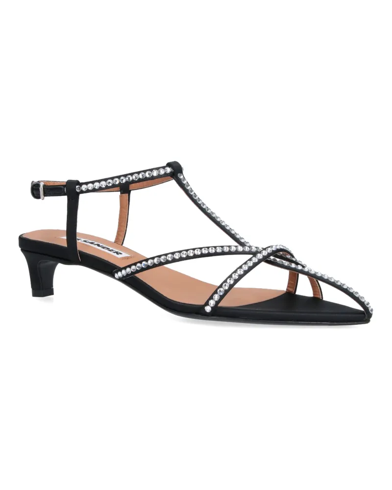 Jil Sander Women's Sandals Black Upper: Cotton Black