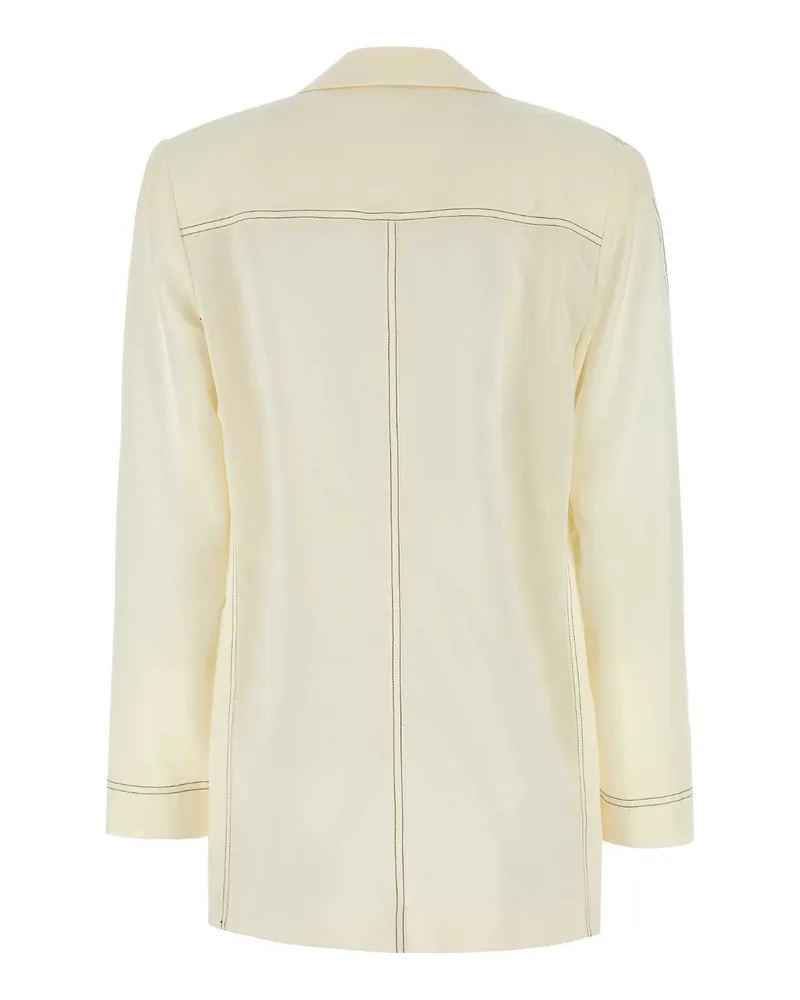 Philosophy Di Lorenzo Serafini Women's Etamine Blazer Ivory Polyester Cotton Blazers Ivory