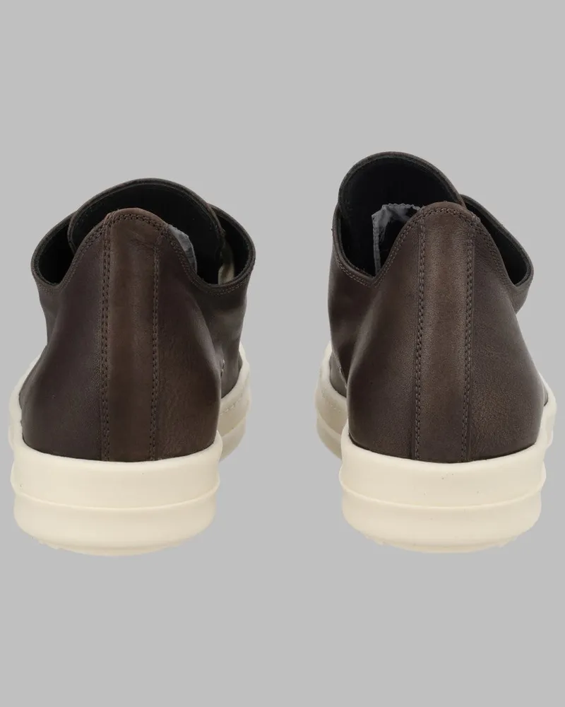 Rick Owens Low Sneaks Sneakers — Black Black