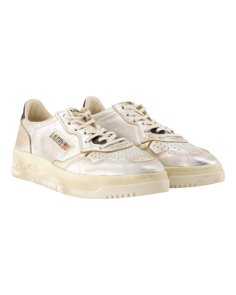AUTRY Sup Vint Low Sneakers — Silver Silver