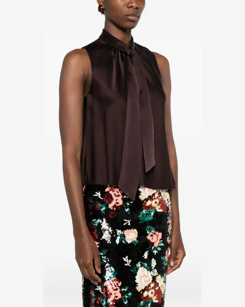 forte_forte Silk Tunic — Burgundy Burgundy