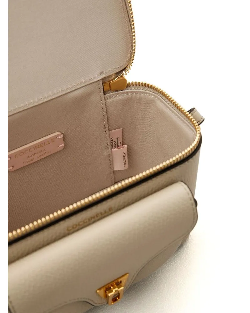 Coccinelle Women's Crossbody Bag Eucalyptus Grained Leather - Crossbody-Bags Beige