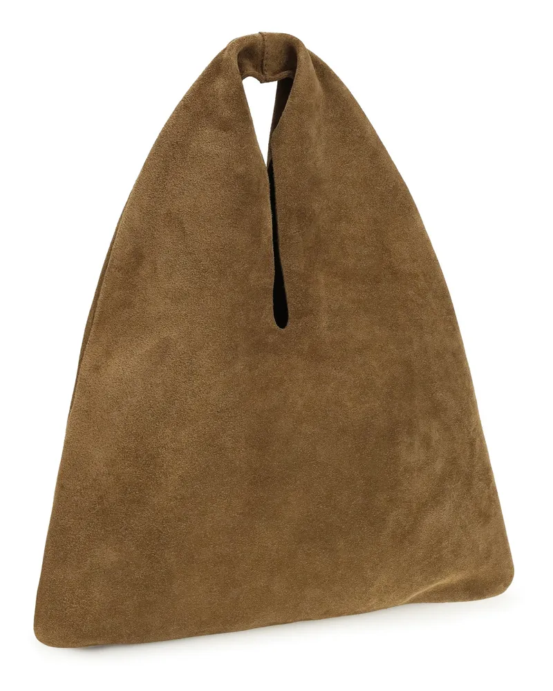 Manebí Women's Handbag Louis Suede Tan Calf Leather Shoulder Bags Tan
