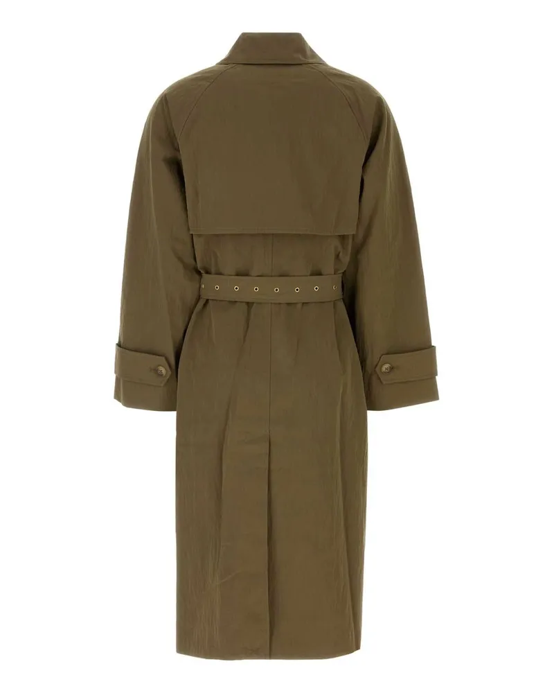 Michael Kors Women's Db Oversize Belted Trench Duffle Maglie Sweater Brown