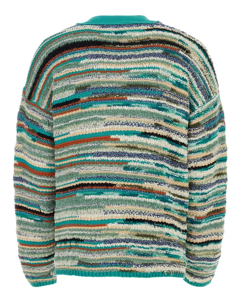 Alanui Men's Embroidered Cotton Blend Madurai Cardigan 4384 Maglieria Sweater Multicolor