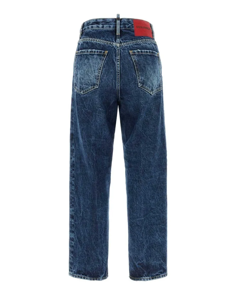 Dsquared2 Women's Denim Boston Jeans Navyblue Exterior: Cotton Navy
