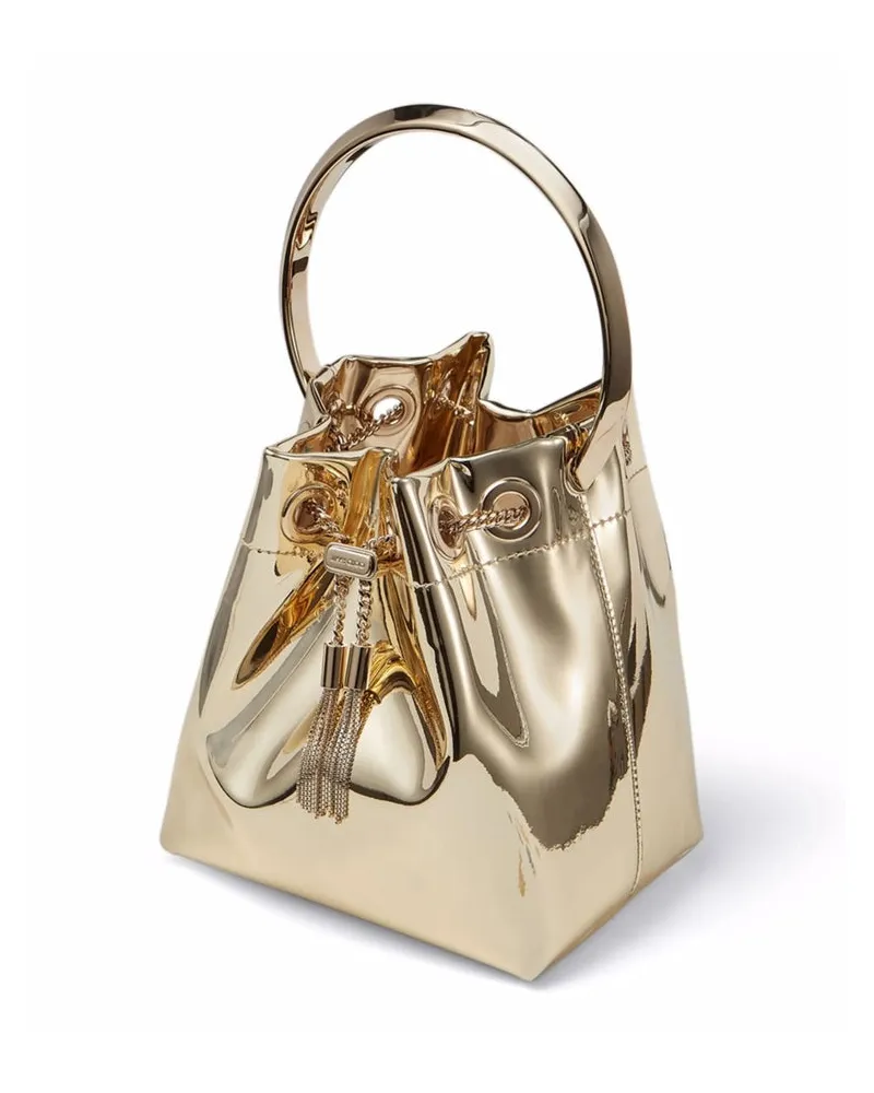 Jimmy Choo Bon Bon Bucket Bag — Gold Gold