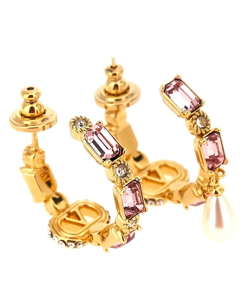 Valentino Garavani Women's Gold Brass Earrings Gold