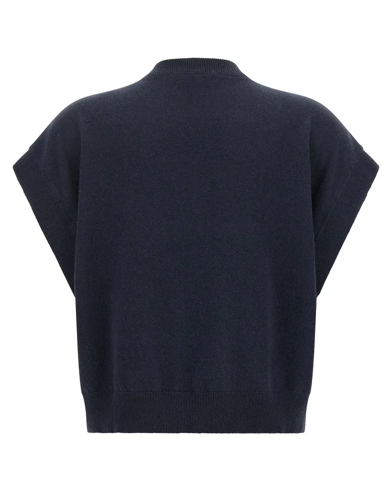 Brunello Cucinelli Women Multicolor Wool Cardigan Clothing Navy
