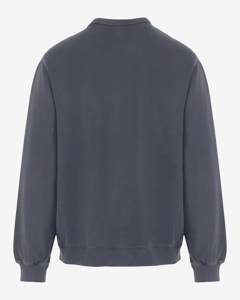 Carhartt WIP Men's Cotton Sweatshirt With Logo Navy Sweatshirts Sweater 