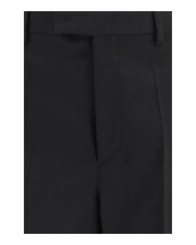 Valentino Garavani Men's Tailored Wool Trousers Black Merino Black