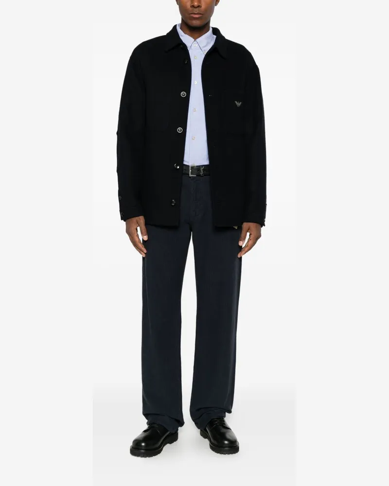 Emporio Armani Navy Corduroy Jeans — Navy Navy