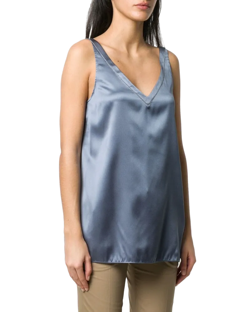 Brunello Cucinelli Women's Top Blue Aw20 W Blue