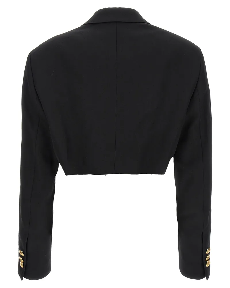 Palm Angels Women's Black Polyester Blazer Clothing Black
