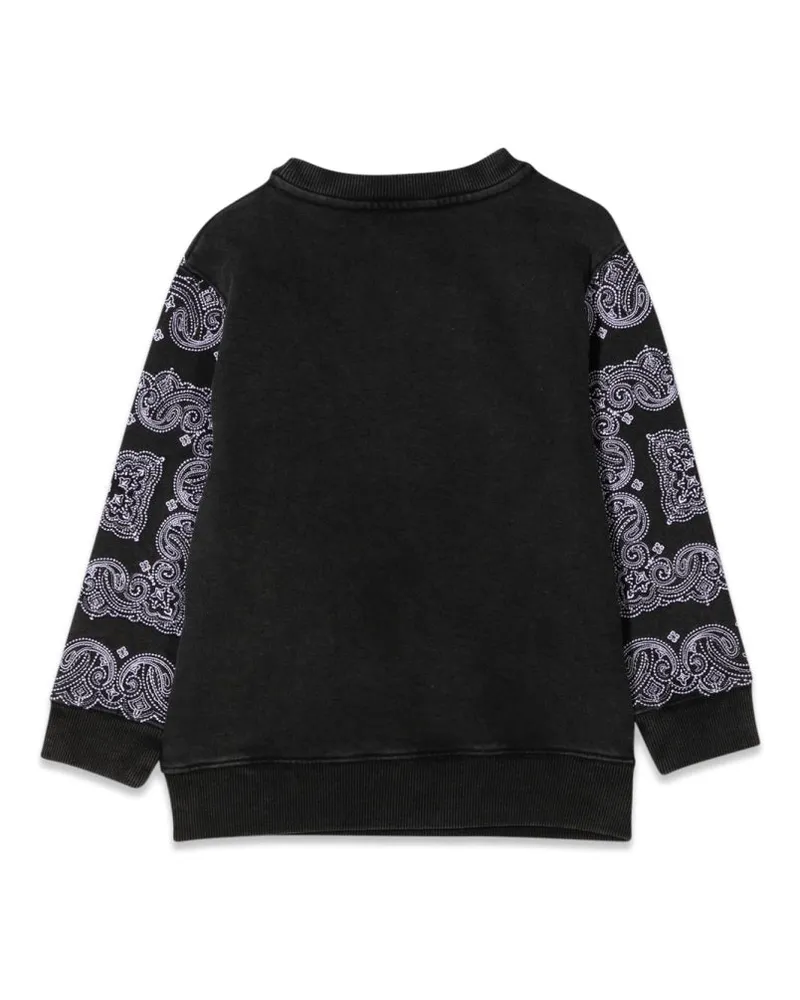 Givenchy Patterned Print Crewneck Sweatshirt — Black Black