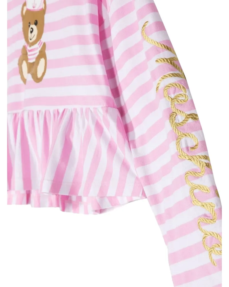 Moschino Striped Cotton T-Shirt — Multicolor Multicolor