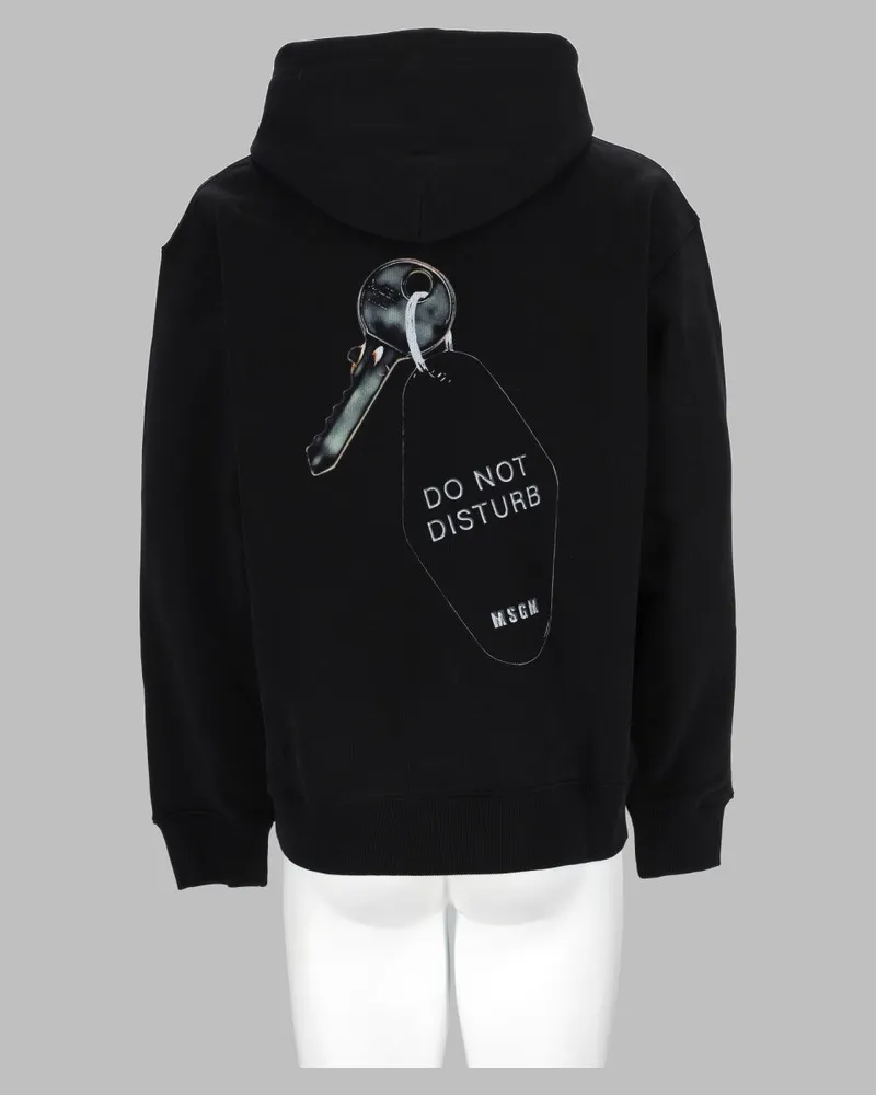 MSGM Logo Print Sweatshirt — Black Black