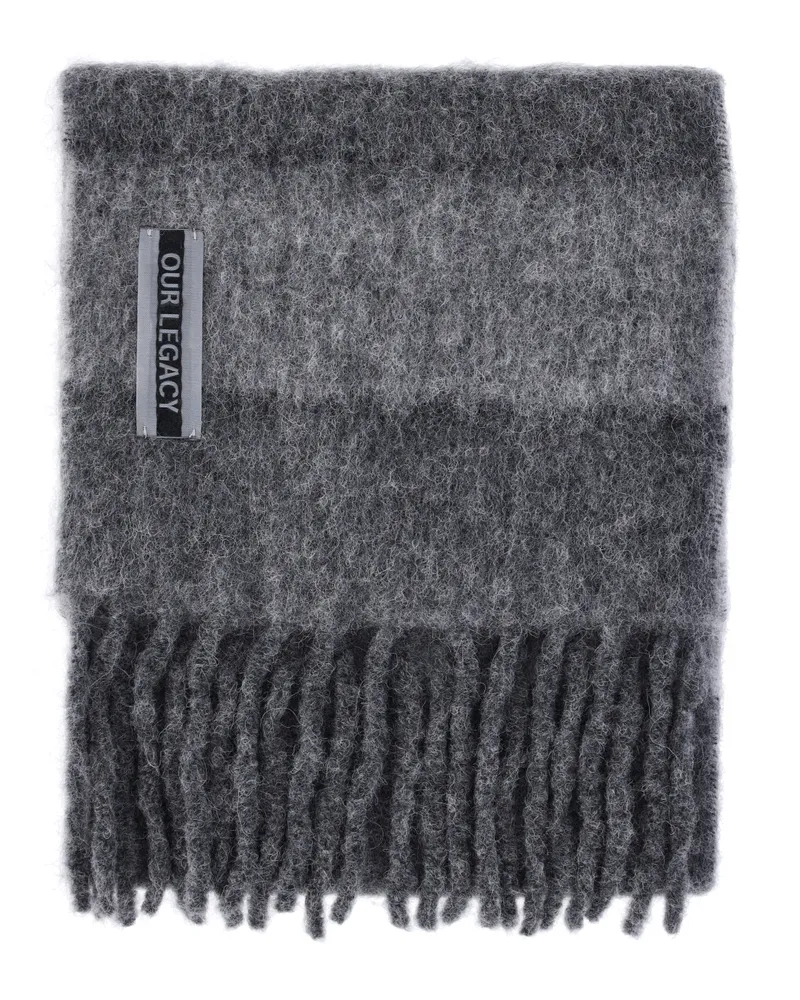 Our Legacy Unisex Scarfs Grey Alpaca Gray