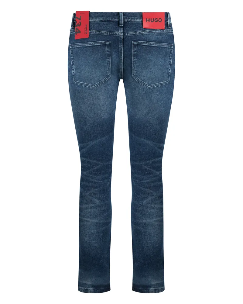 HUGO BOSS Men's Skinny Jeans Denim Blue Cotton Blue