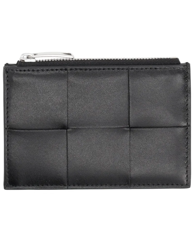 Bottega Veneta Cassette Card Holder — Black Black