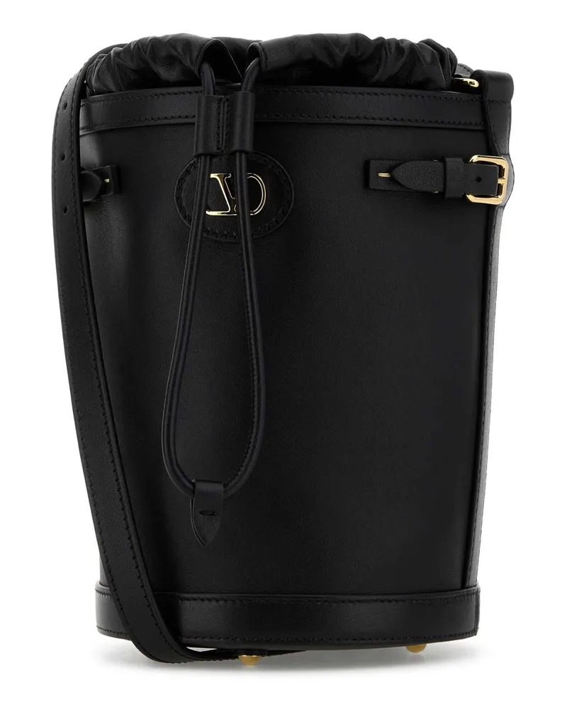 Valentino Garavani Women's Black Leather Antibes Bucket Bag Nero Calf - Bos Taurus Borse A Secchiello Black