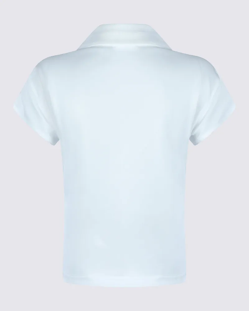 Courrèges Women's Logo-Embroidered Cotton Polo White White