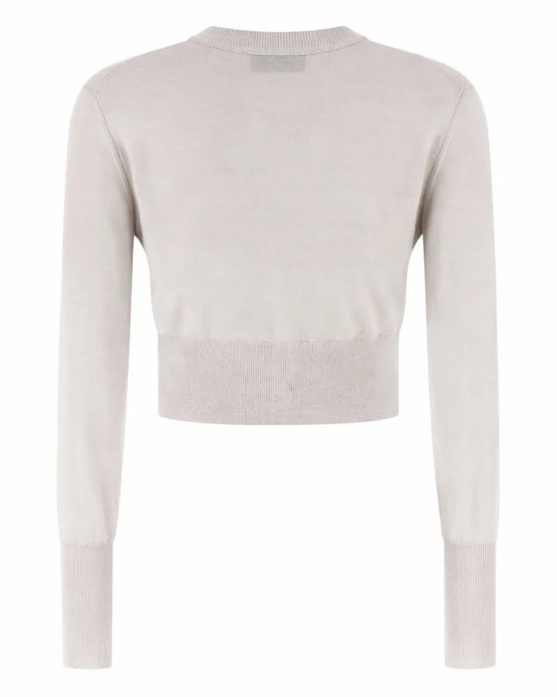 Vivienne Westwood Silk and Wool Blend Cardigan — Gray Gray