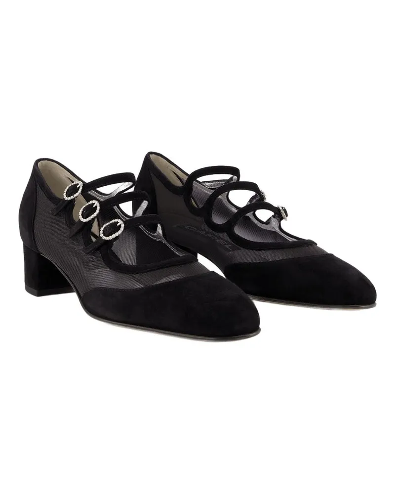Carel Women's Kinight Pumps -  Black Leather Synthetic Shoes Black