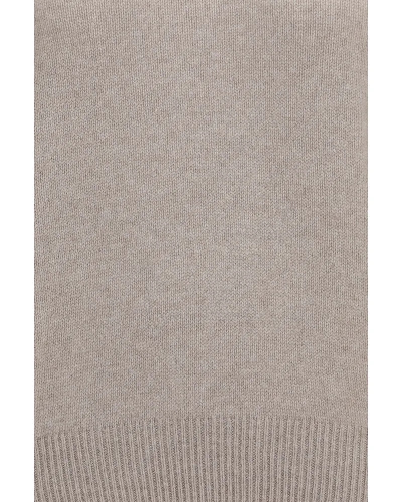 Lisa Yang Women's Ribbed Knit Sweater Veira Sand Cashmere Beige
