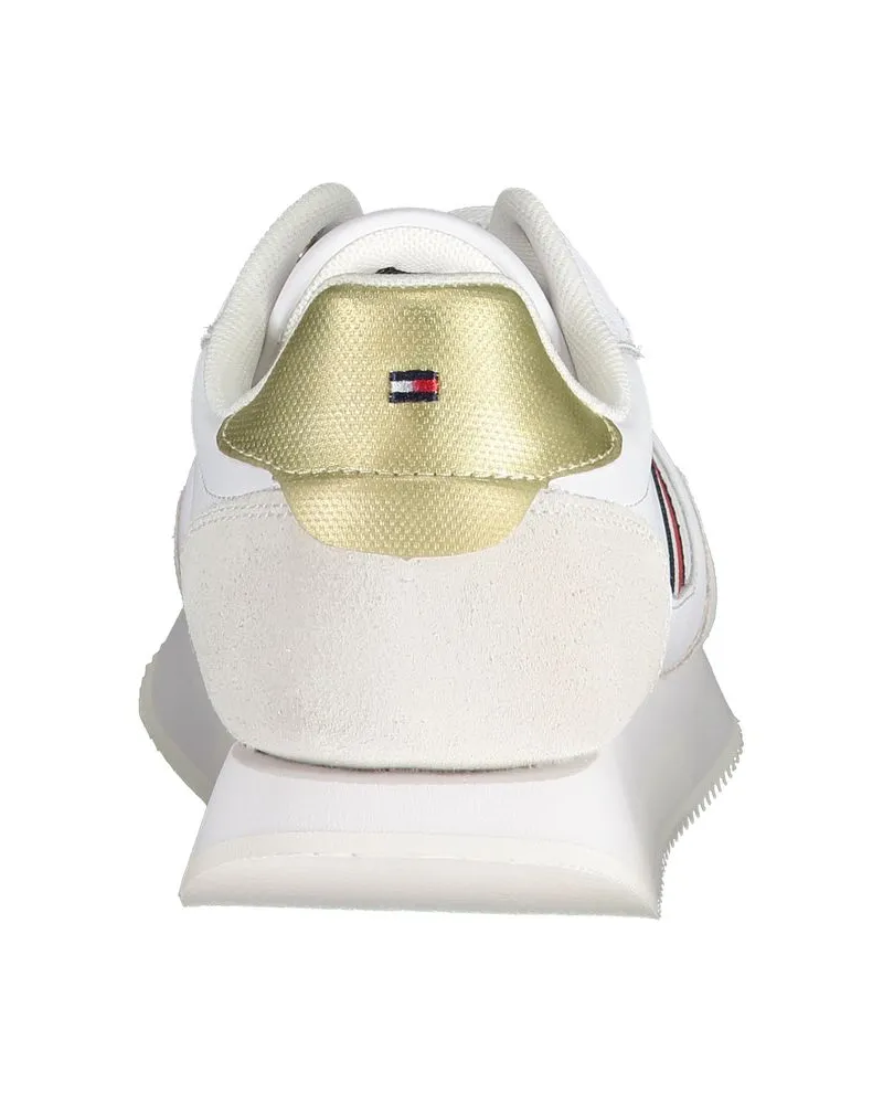 Tommy Hilfiger Striped Logo Sneaker — White White