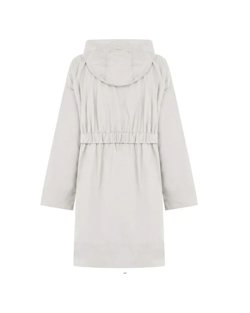 Herno Women's Gray Elastane Coat Clothing Gray